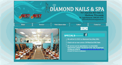 Desktop Screenshot of diamondnailsmadison.com
